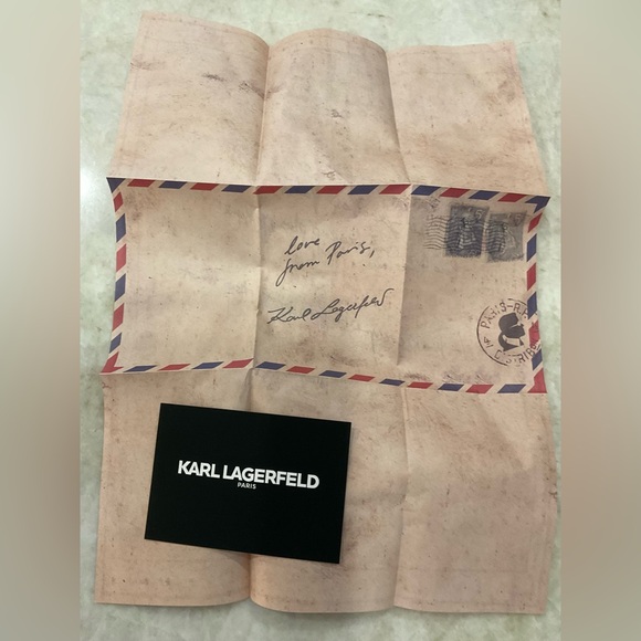 Karl Lagerfeld Black Multicolor Graphic Shoulder Bag - Picture 9 of 9